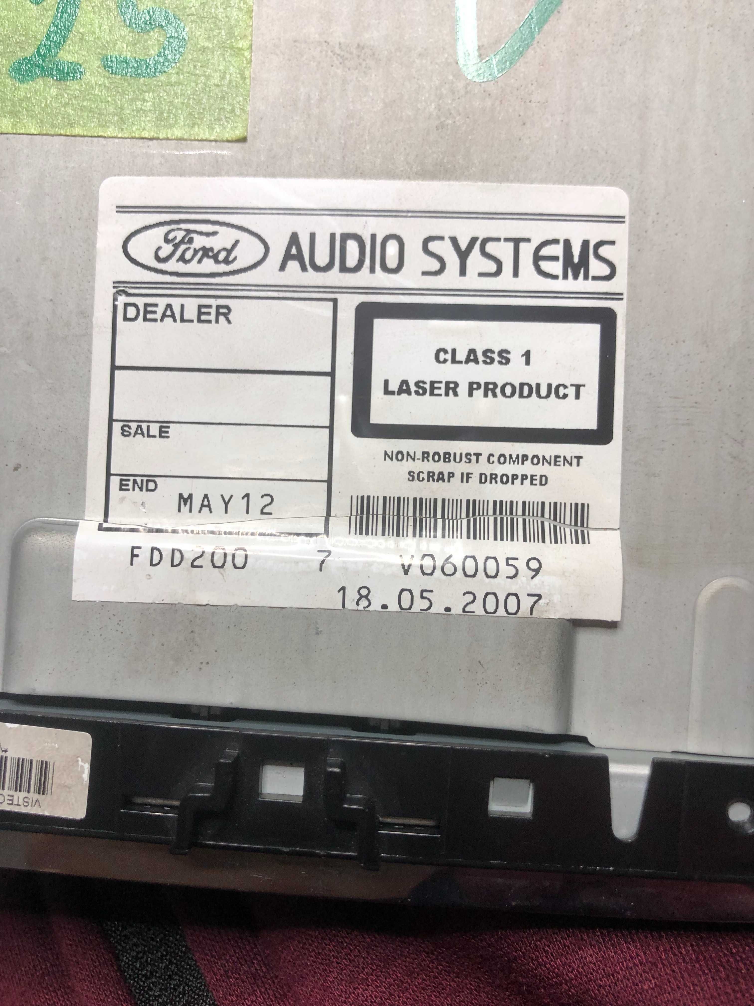 Rádio Ford 6000 CD de 2007 a 2010