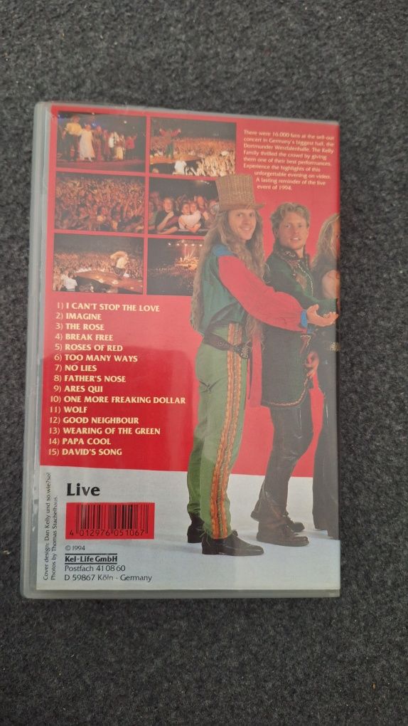 Kelly Family VHS 1994 vintage Köln koncert kolekcjonerska