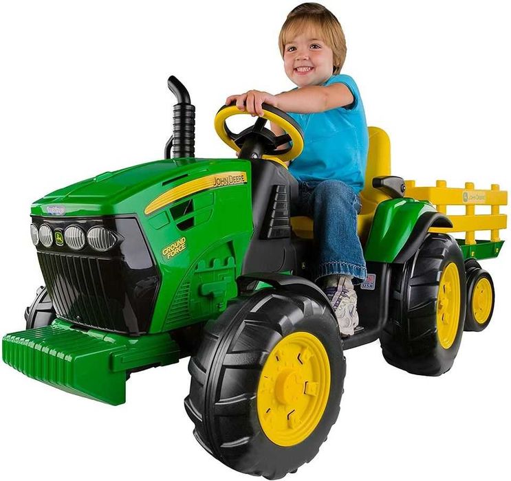 John Deere Peg Perego traktorek POWIĘKSZONY AKUMULATOR 12V 14Ah