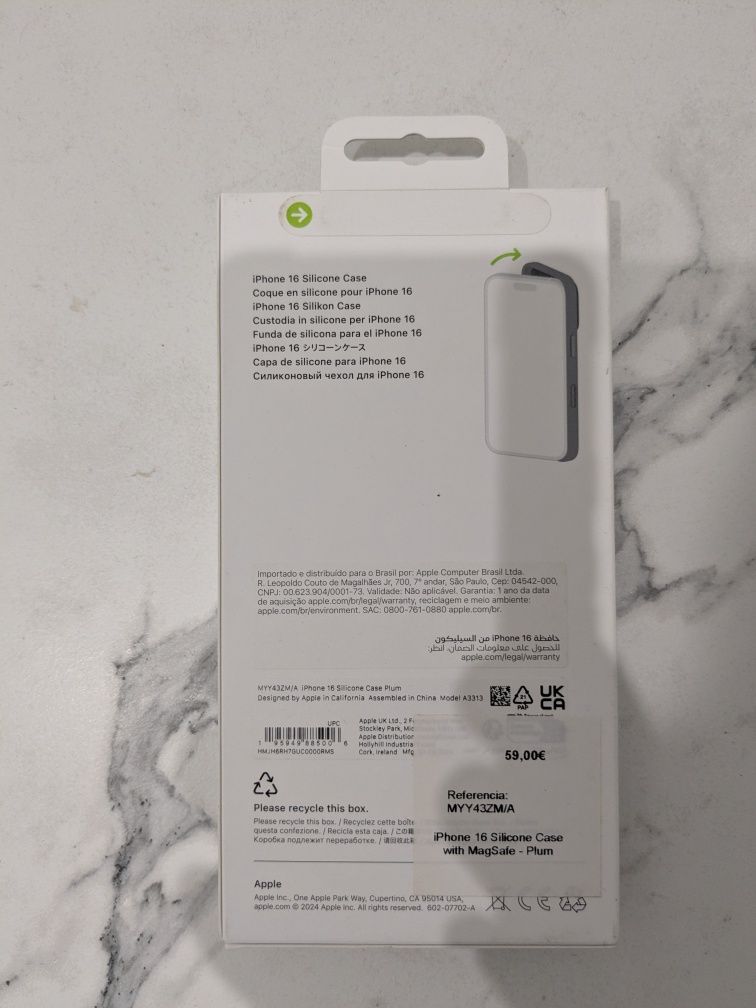 Capa iPhone 16 original, por abrir