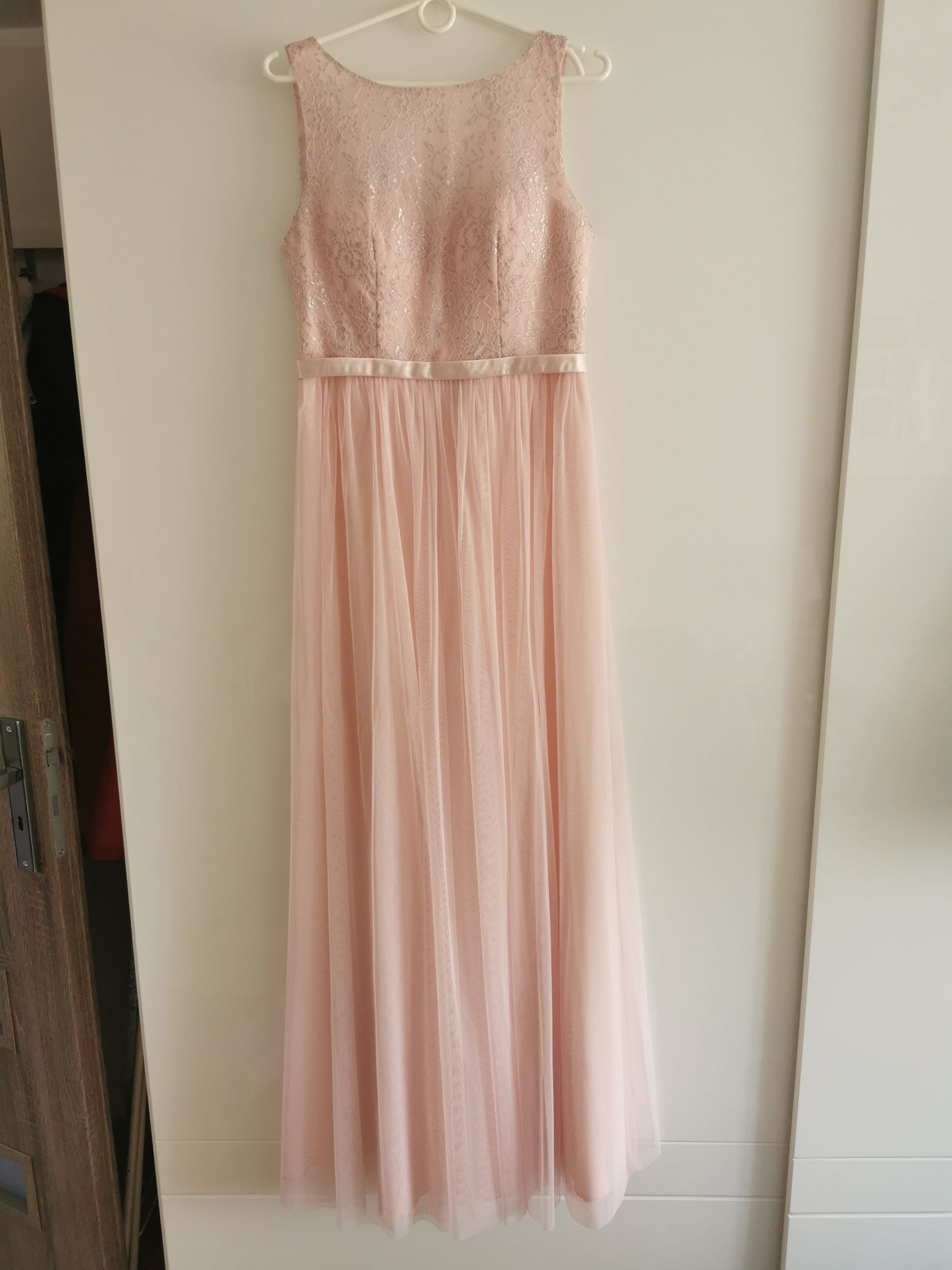 Sukienka długa różowa rozmiar 38