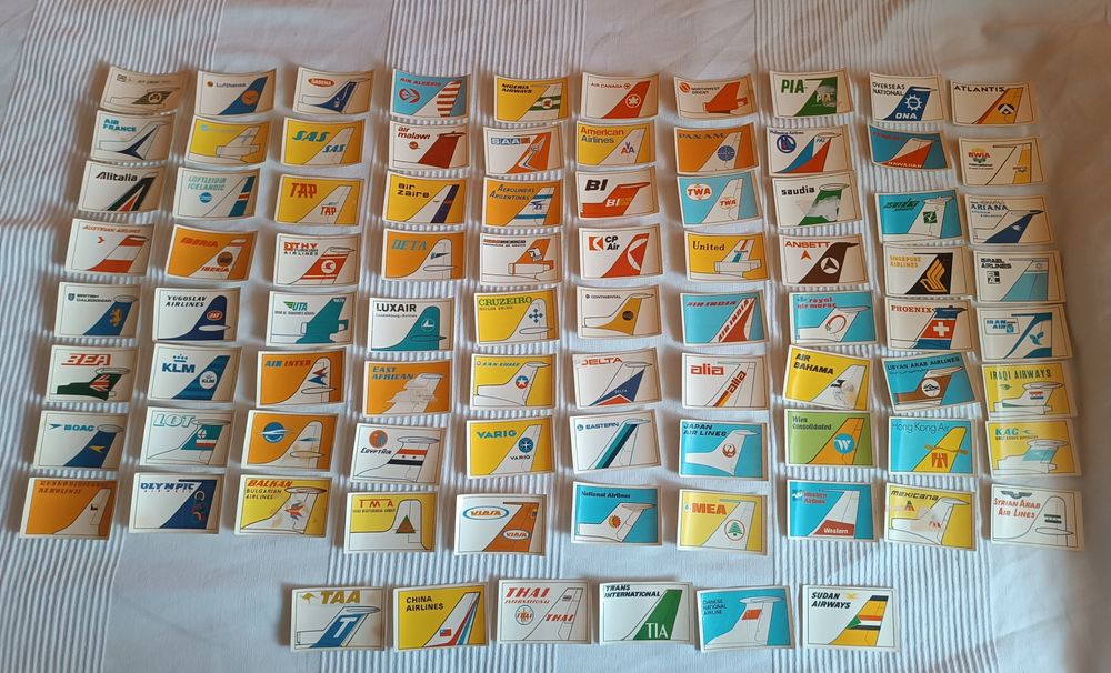Companhias Aéreas. Gelados Olá. Anos 70