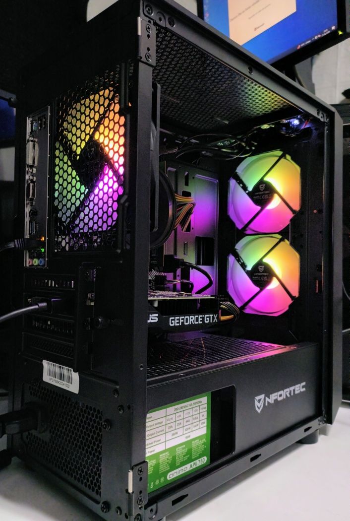 PC Gamer Ryzen 2600 4,4ghz+GTX 1660 6gb+16gb+740gb SSD