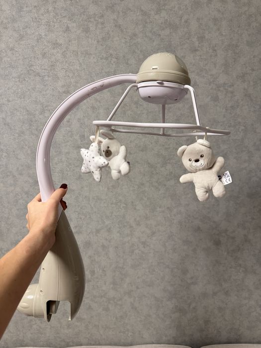 Мобіль-проектор на ліжечко 3 в 1 "Веселка"