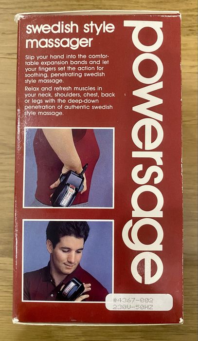 Massajador sueco Wahl Powersage - Novo