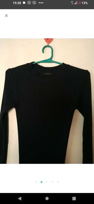 Плаття в рубчик темно синє платье