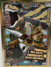 Karta LE24 LEGO Jurassic World T.REX vs Triceratops