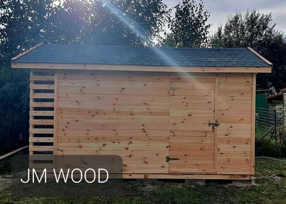 Drewniany Domek Narzędziowy, Drewutnia FARMER CLASSIC 4x2