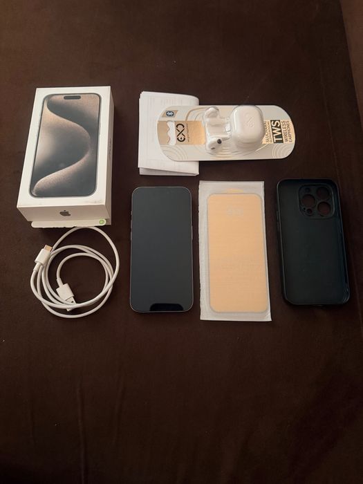 iPhone 15 pro 256 GB natural titanium Polski fvat23 gwarancja