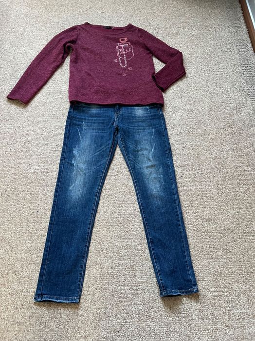 Кофта, светр та джинси розмір л-хл стан ідеальний