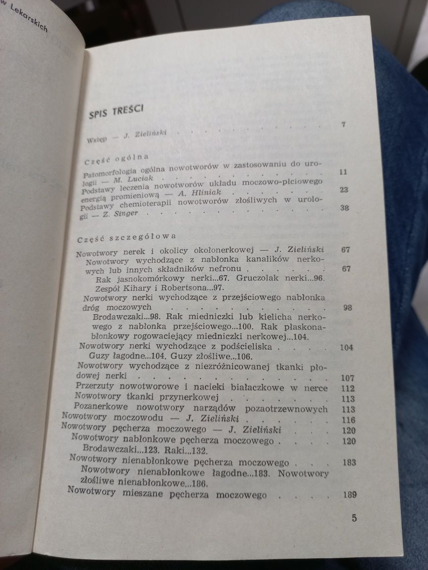 Onkologia urologiczna Zieliński 1986r.