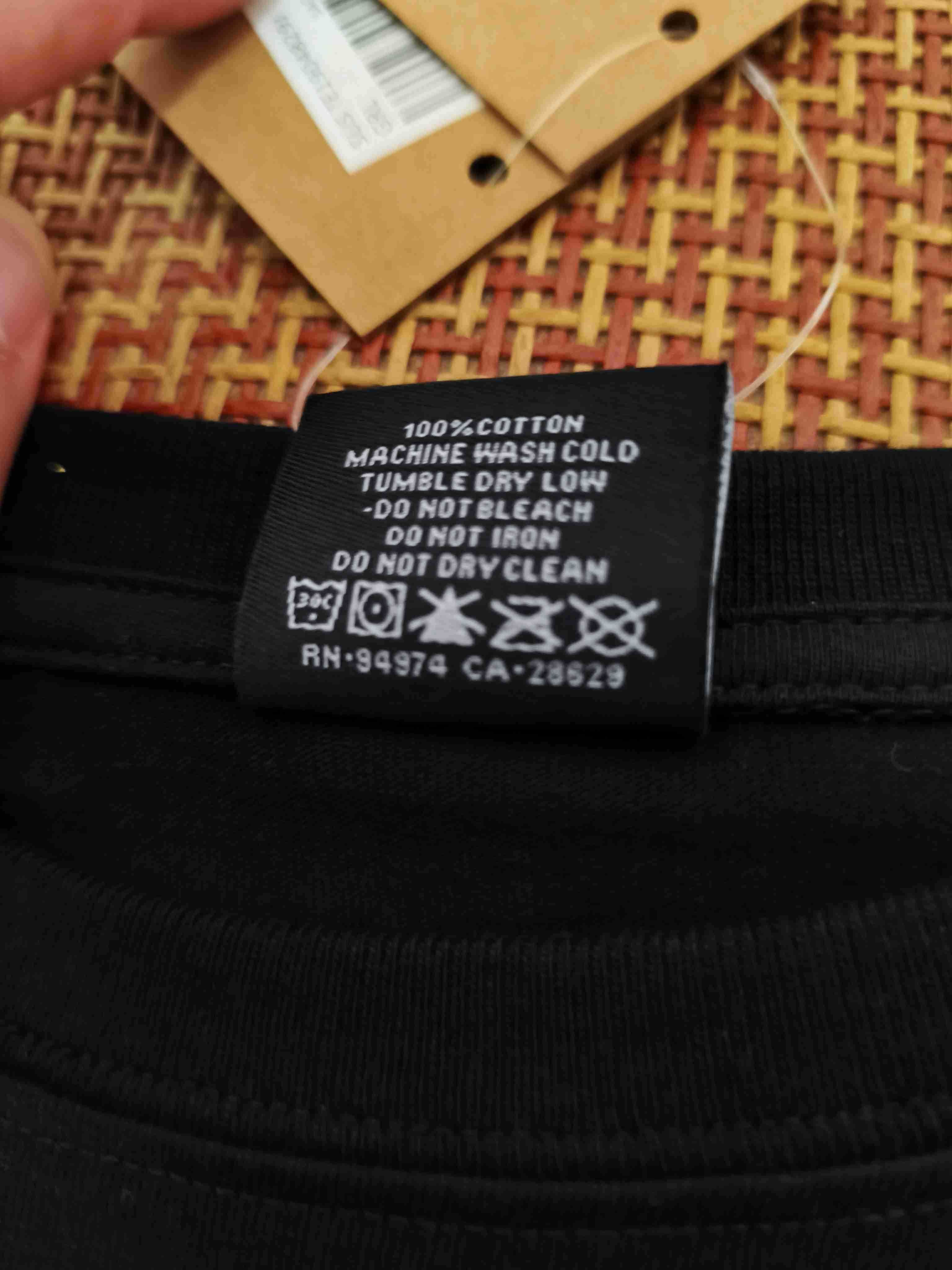 Stussy Męska Czarna Koszulka z Nadrukiem Rozmiar XL