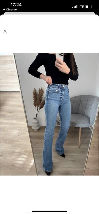 Джинси Zara Wide leg, штани, брюки MOM, Wide Leg