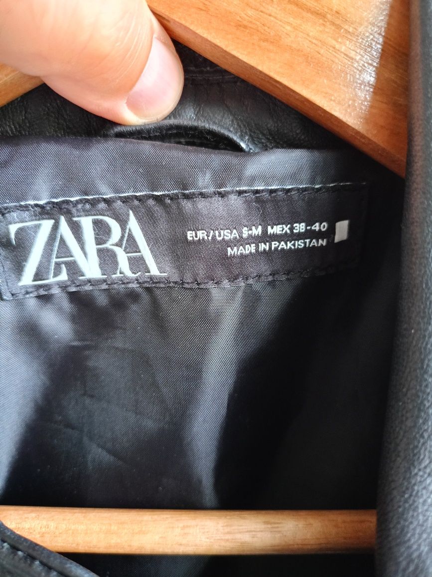 Kurtka skórzana Zara S-M