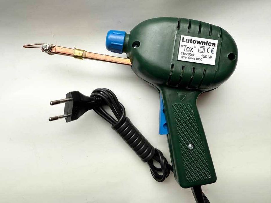 polska lutownica 150w transformatorowa LED zielona