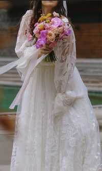 Весільна сукня супер стильна S,M вільний крій