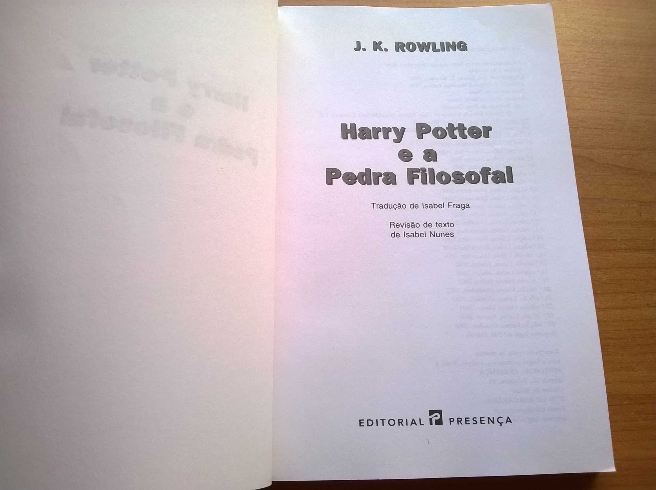 Harry Potter e a Pedra Filosofal - J. K. Rowling (portes grátis)