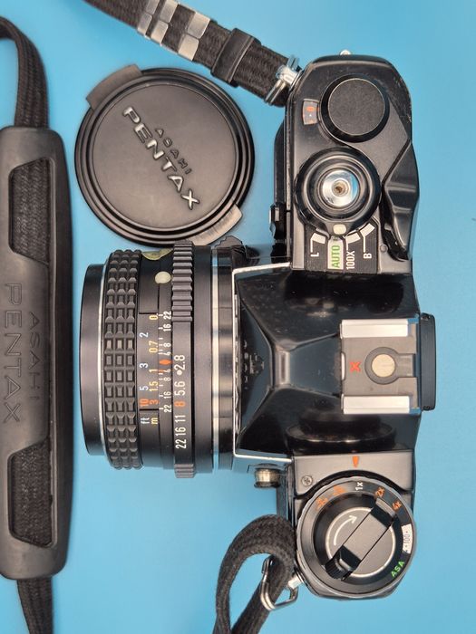 Lustrzanka Pentax ME + Pentax-M 28mm 2.8