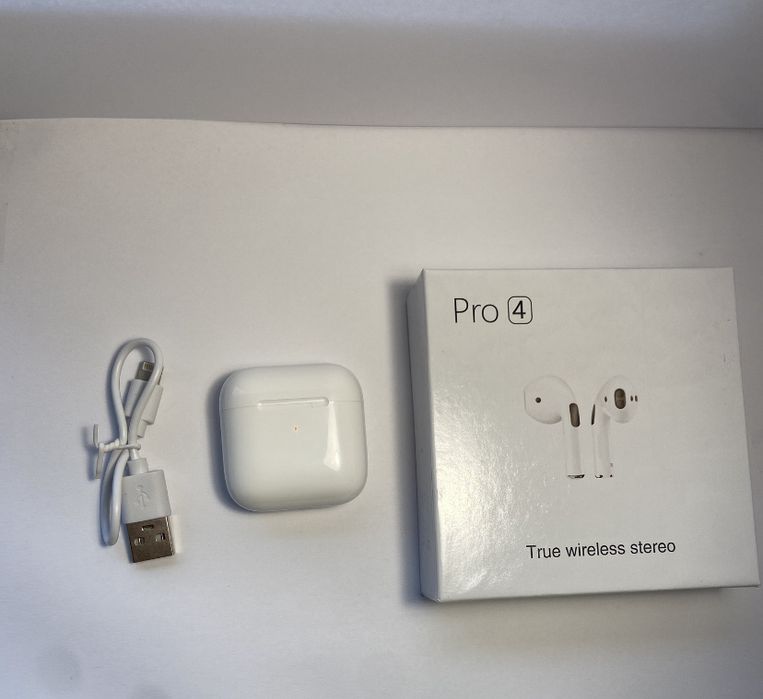 Безпровідні навушники AirPods Pro 4 – Нове покоління комфорту та звуку