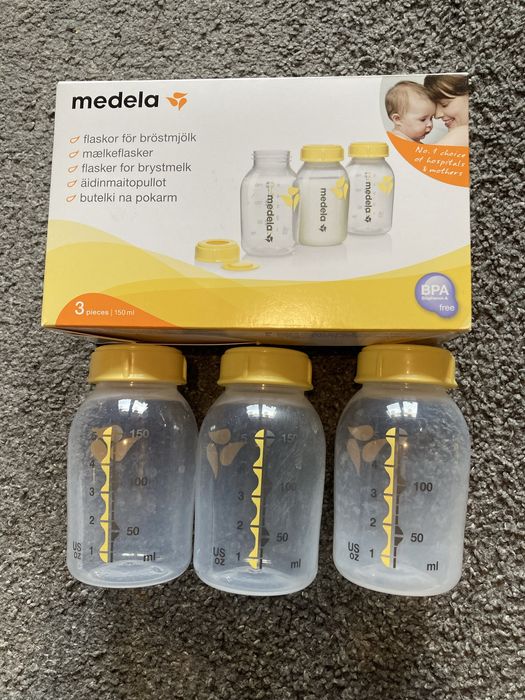 3 buteleczki Medela 150 ml