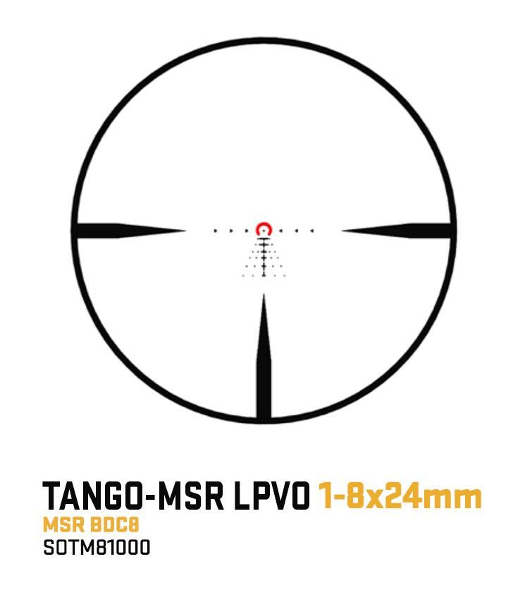 Прицел оптический SIG SAUER Tango-MSR 1-8X24mm BDC8 SOTM81000 LPVO