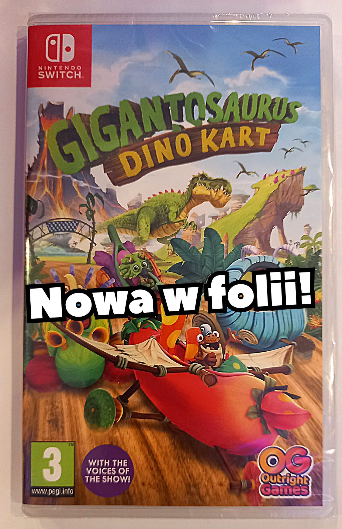 Gigantosaurus Dino Kart PL Nintendo Switch /nowa w folii! s. Chorzów