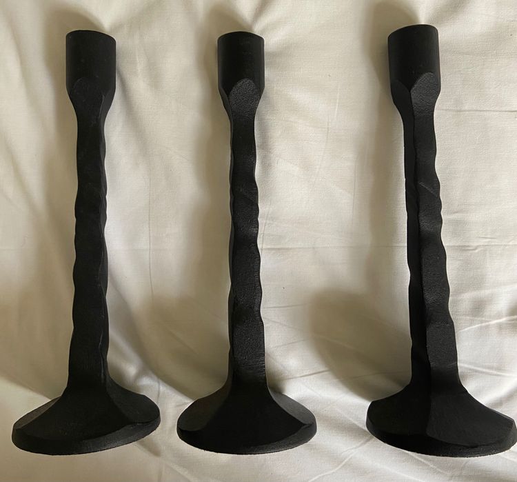 3 castiçais para velas