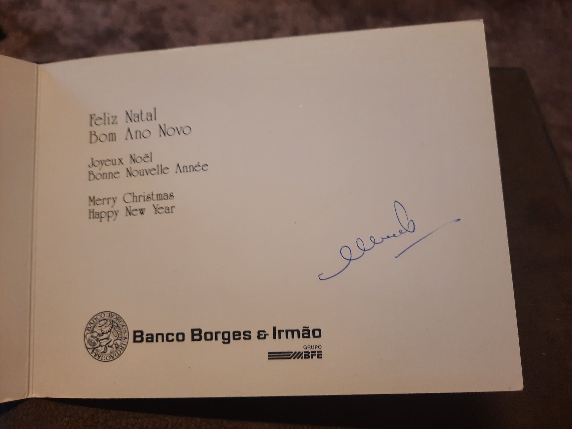 Postal Natal Banco Borges & Irmão