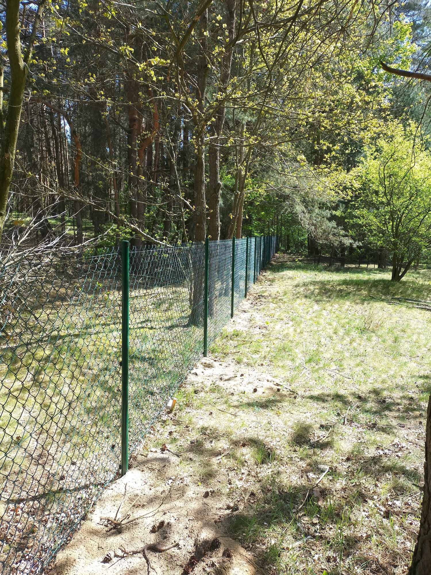 40zł kompletne Ogrodzenie SIATKA Powlekana, 1,5m, grafit, ogrodzeniowa