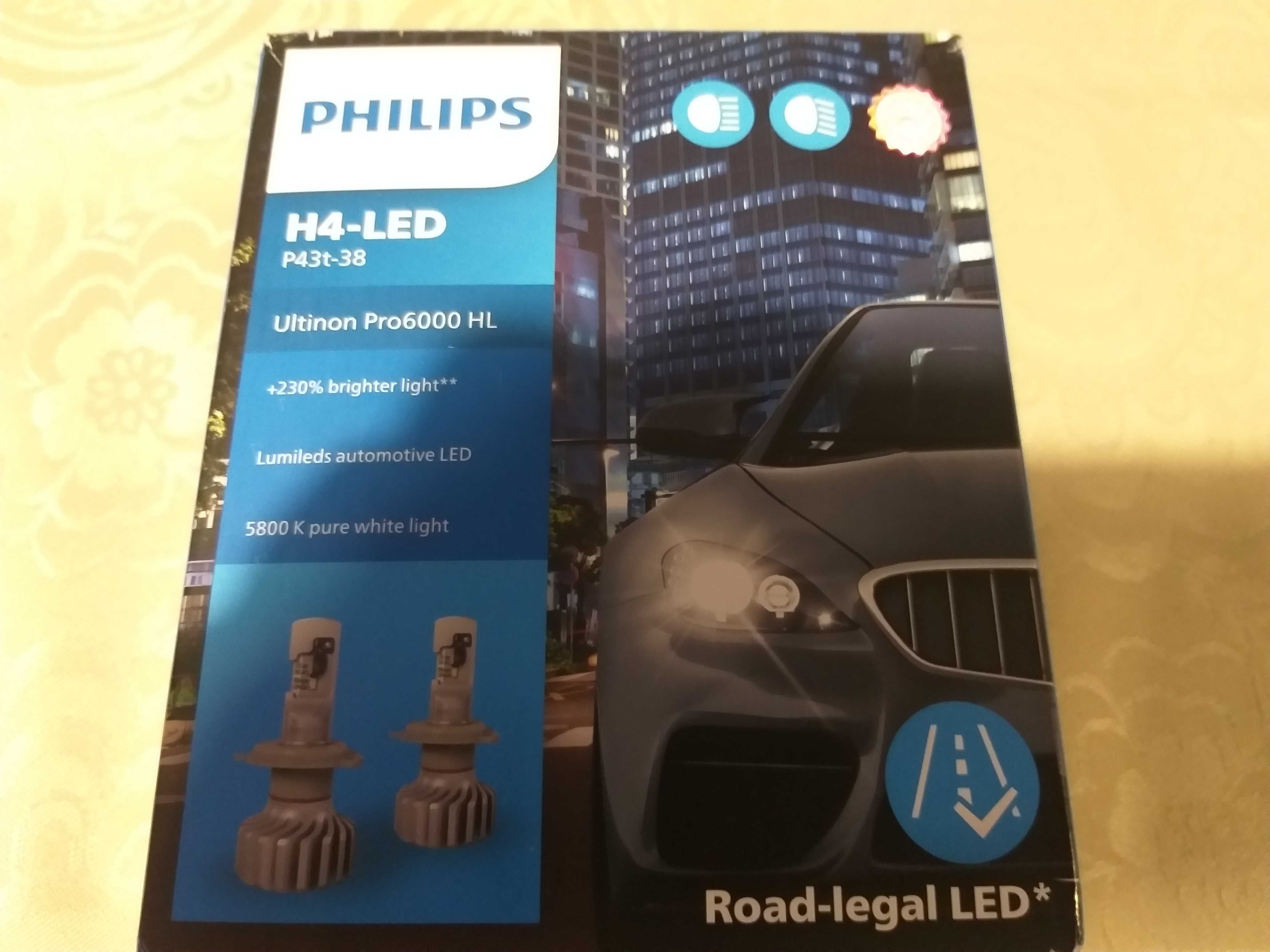 Philips H4 - LED Ultinon Pro6000 HL, 12V