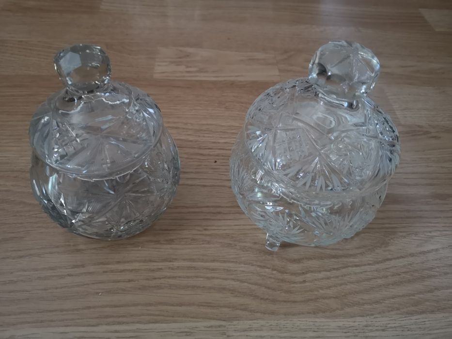 kryształy PRL, szkło dekoracyjne