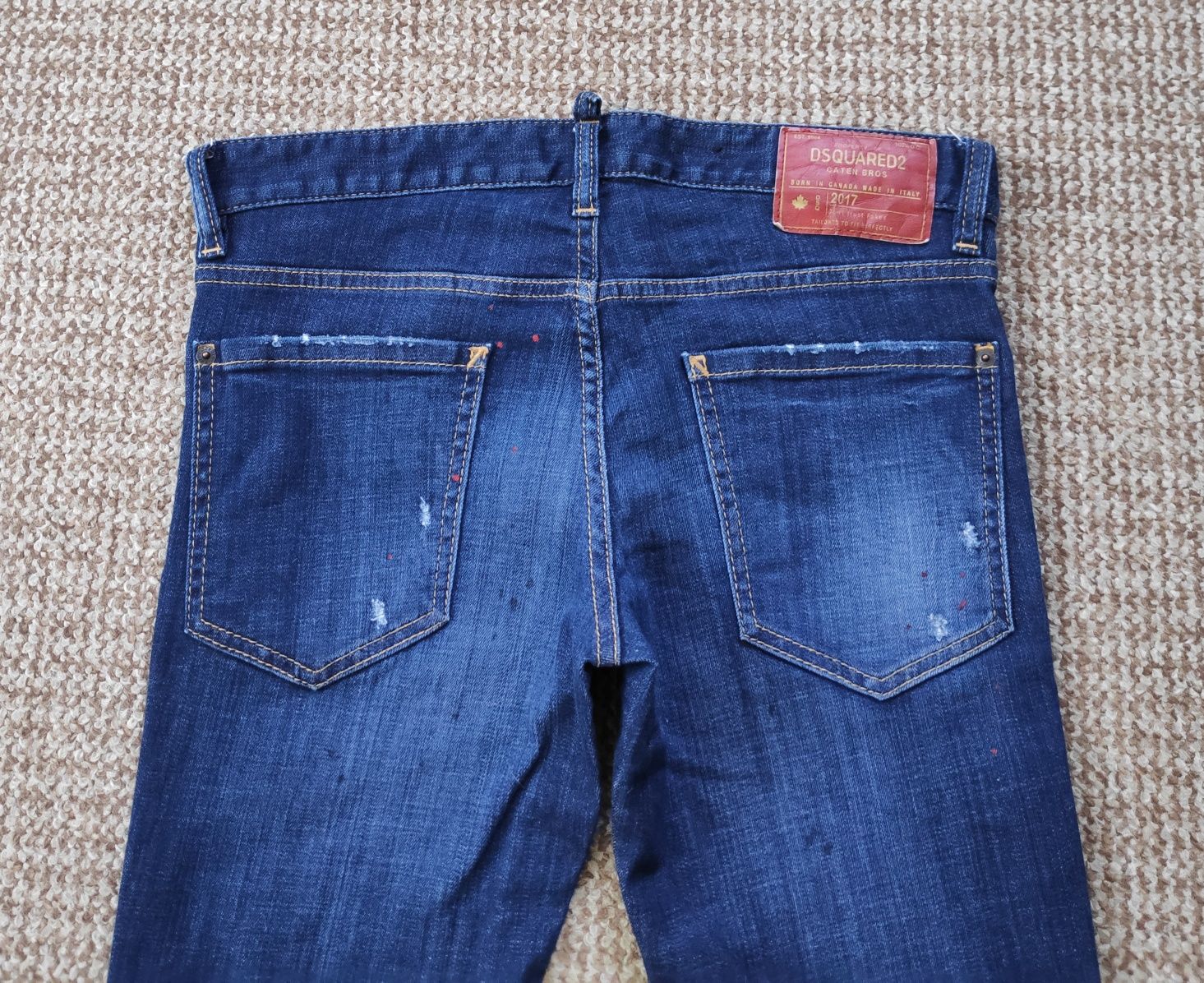 Dsquared2 джинсы slim fit с принтом made in Italy ОРИГИНАЛ 46 W30