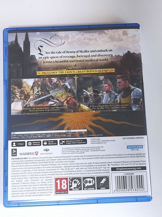 PS5 Kingdom Come: Deliverance 2. Day one edition.