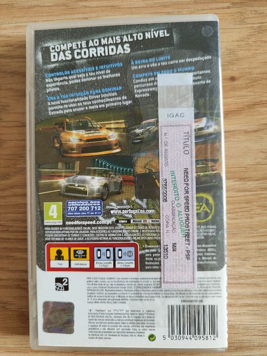 Jogo ProStreet PSP
