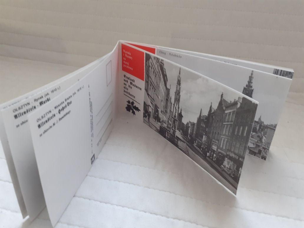 Karnet - 10 szt. reprodukcji starych kart pocztowych z Mazur i Warmii