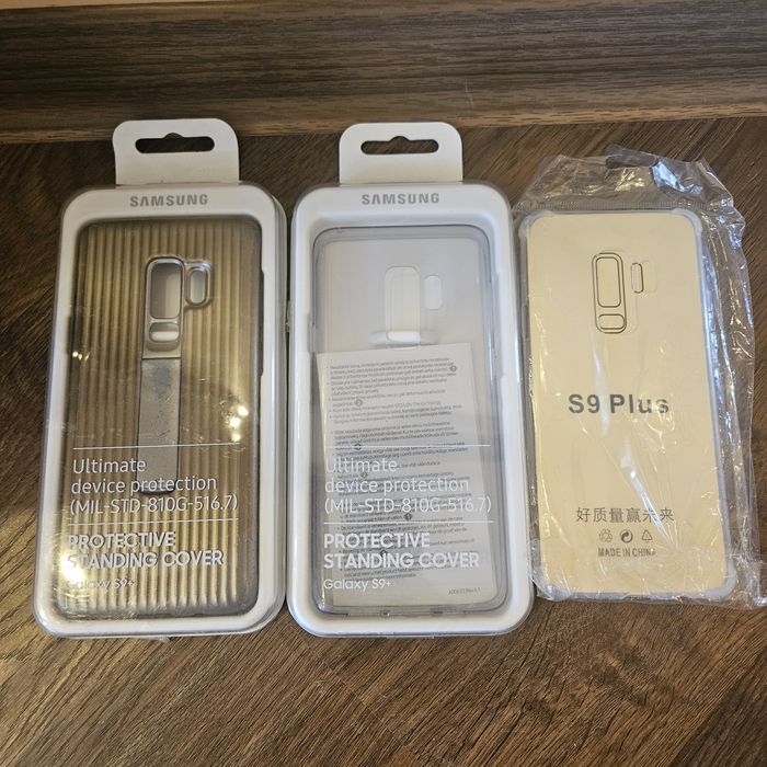 Чохли на Samsung S9+ прозорі 2шт 1 протиударний бу