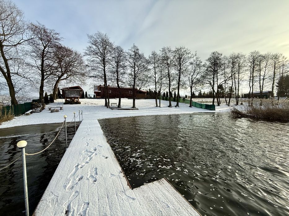 Wynajem domu nad jeziorem SYLWESTER ŚWIĘTA sauna bania jacuzzi wakacje