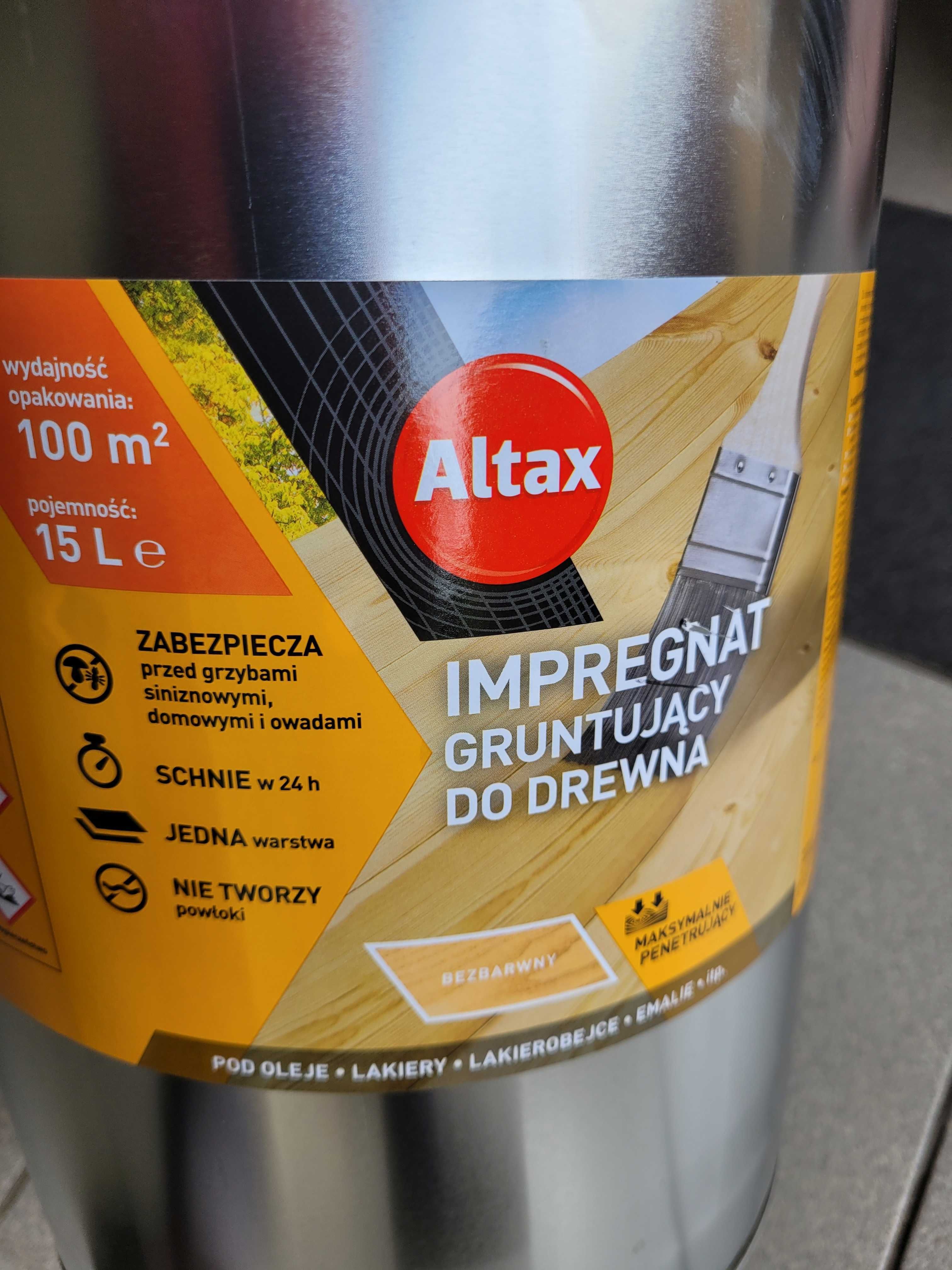 ALTAX impregnat gruntujący do drewna 15 LITRÓW