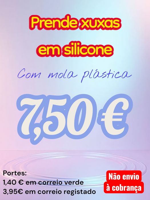 Prende xuxas silicone bebé chupeta
