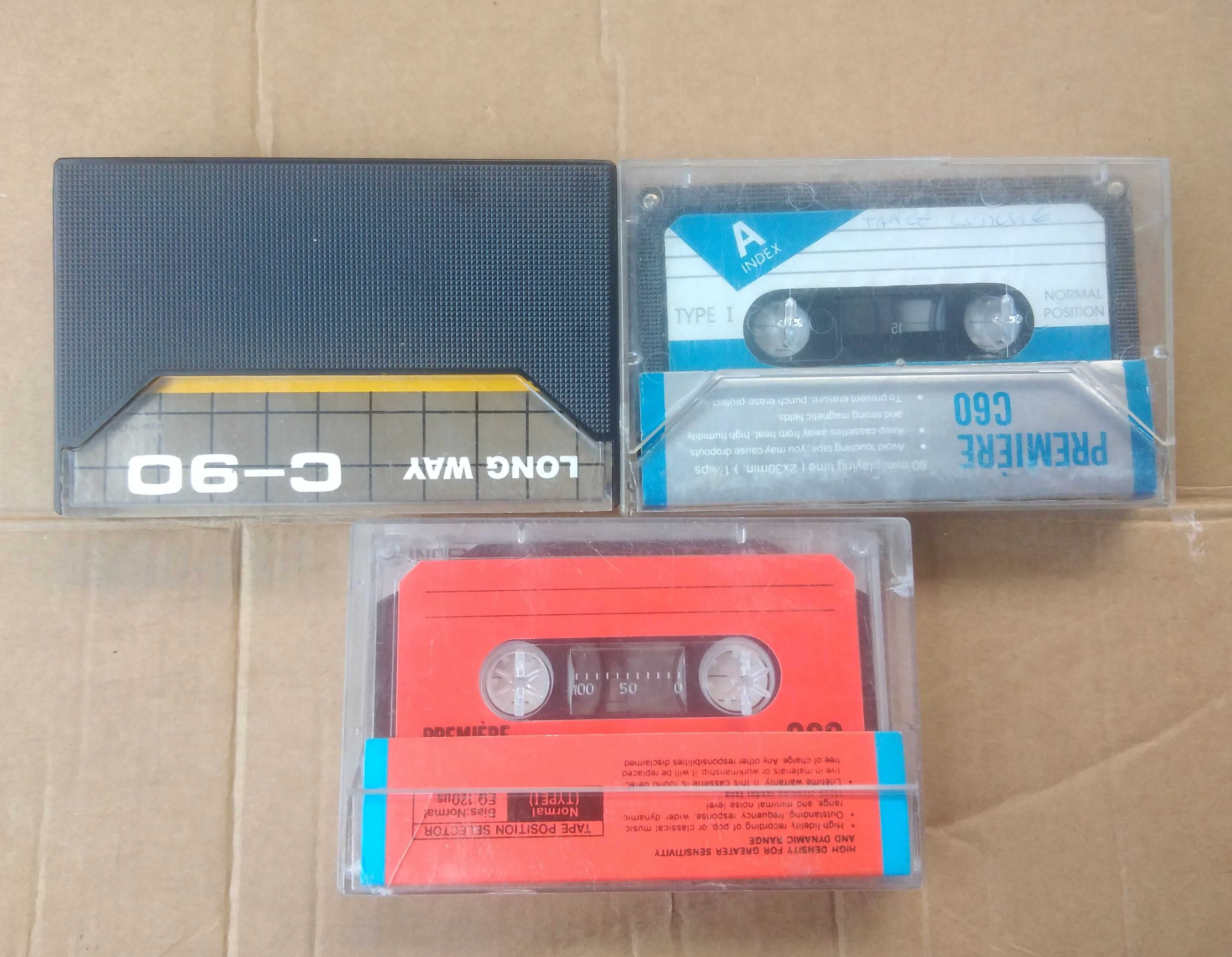 Stare kasety magnetofonowe 3 sztuki vintage