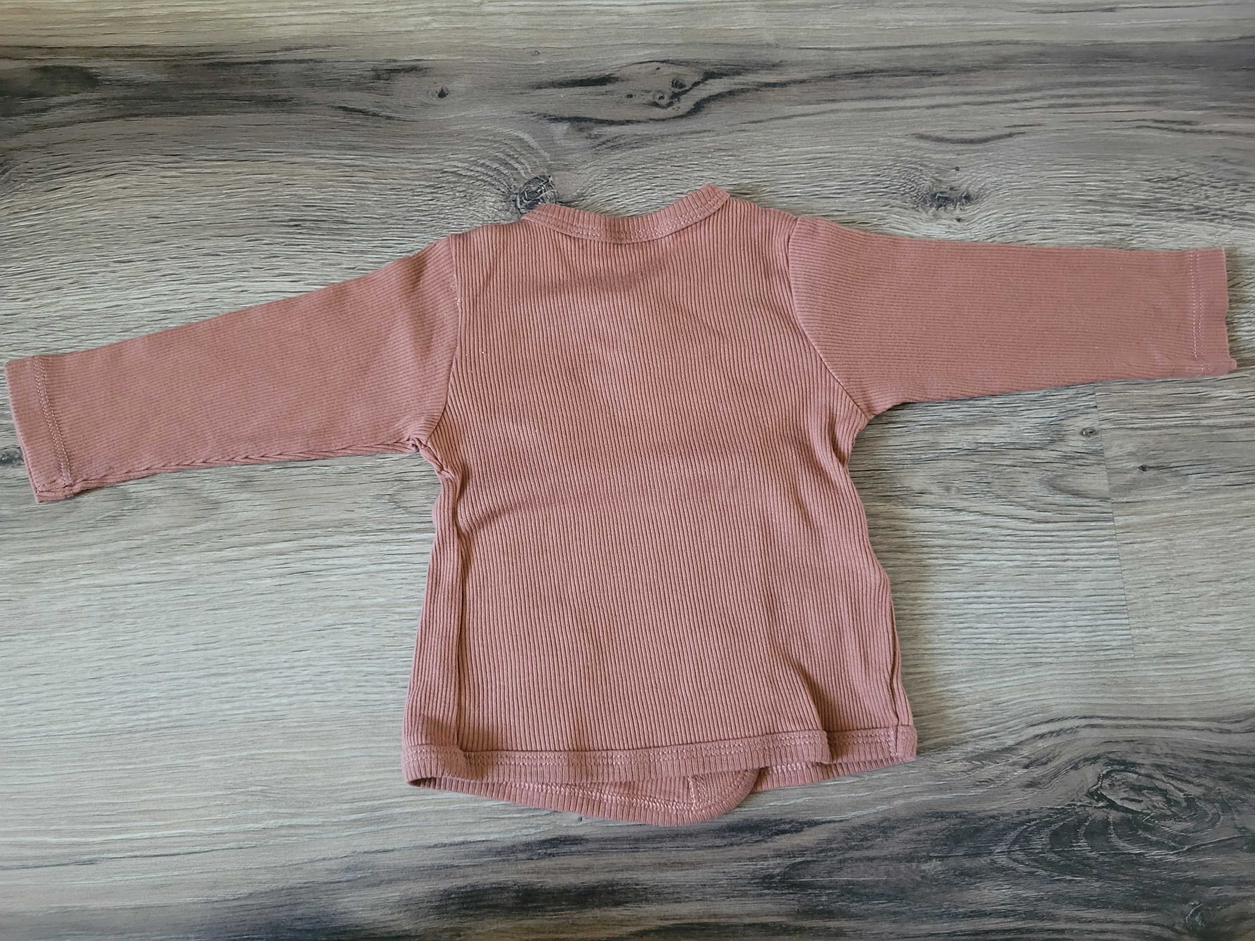 Brązowa bawełniana bluzeczka, rozmiar 68