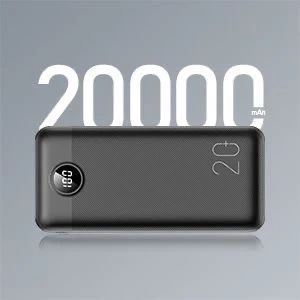 Powerbank Bateria zewnętrzna VEGER L20S - 20 000mAh LCD Quick Charge P