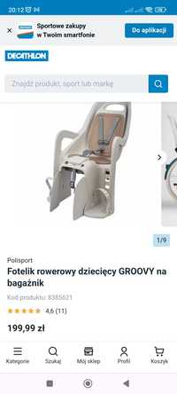 Fotelik rowerowy dla dzieci