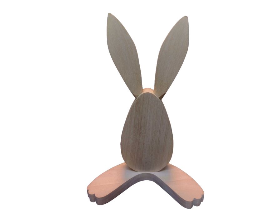 ZAJĄC WIELKANOCNY figurka drewniana 3D 18cm