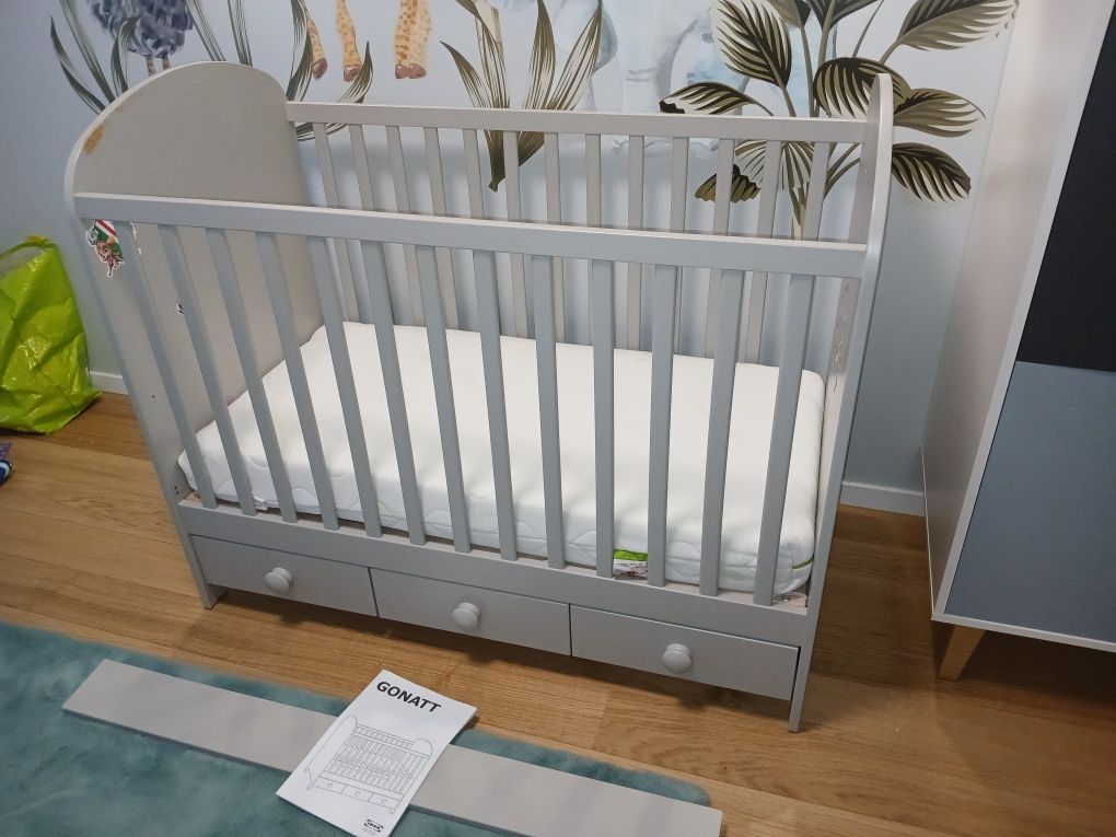 Łóżko niemowlęce IKEA Gonatt - łóżeczko dziecięce