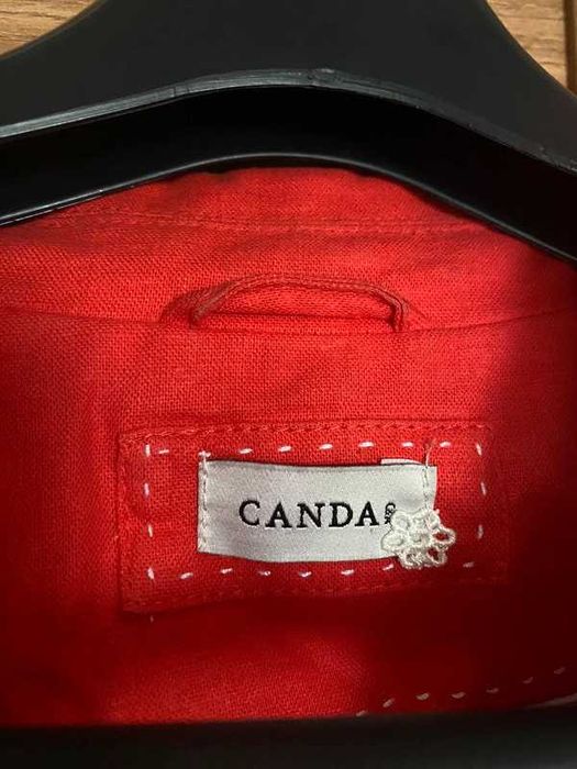 Żakiet krótki rękaw czerwony rozm. XL damski C&A