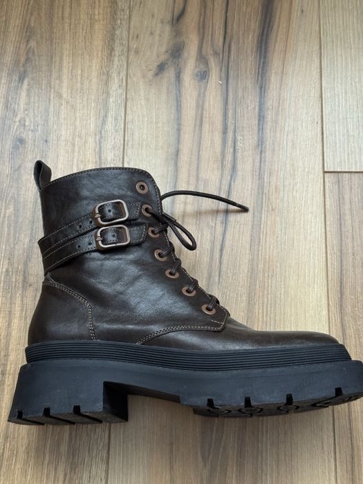 Чоботи демісезоні, шоколадного кольору