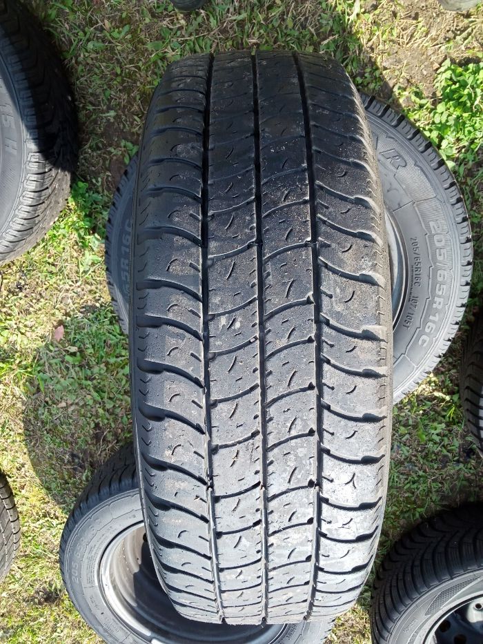 4 Koła Stal Vw T4 6,5Jx16H2 ET60 GoodYear Cargo Marathon 205/65 R16C