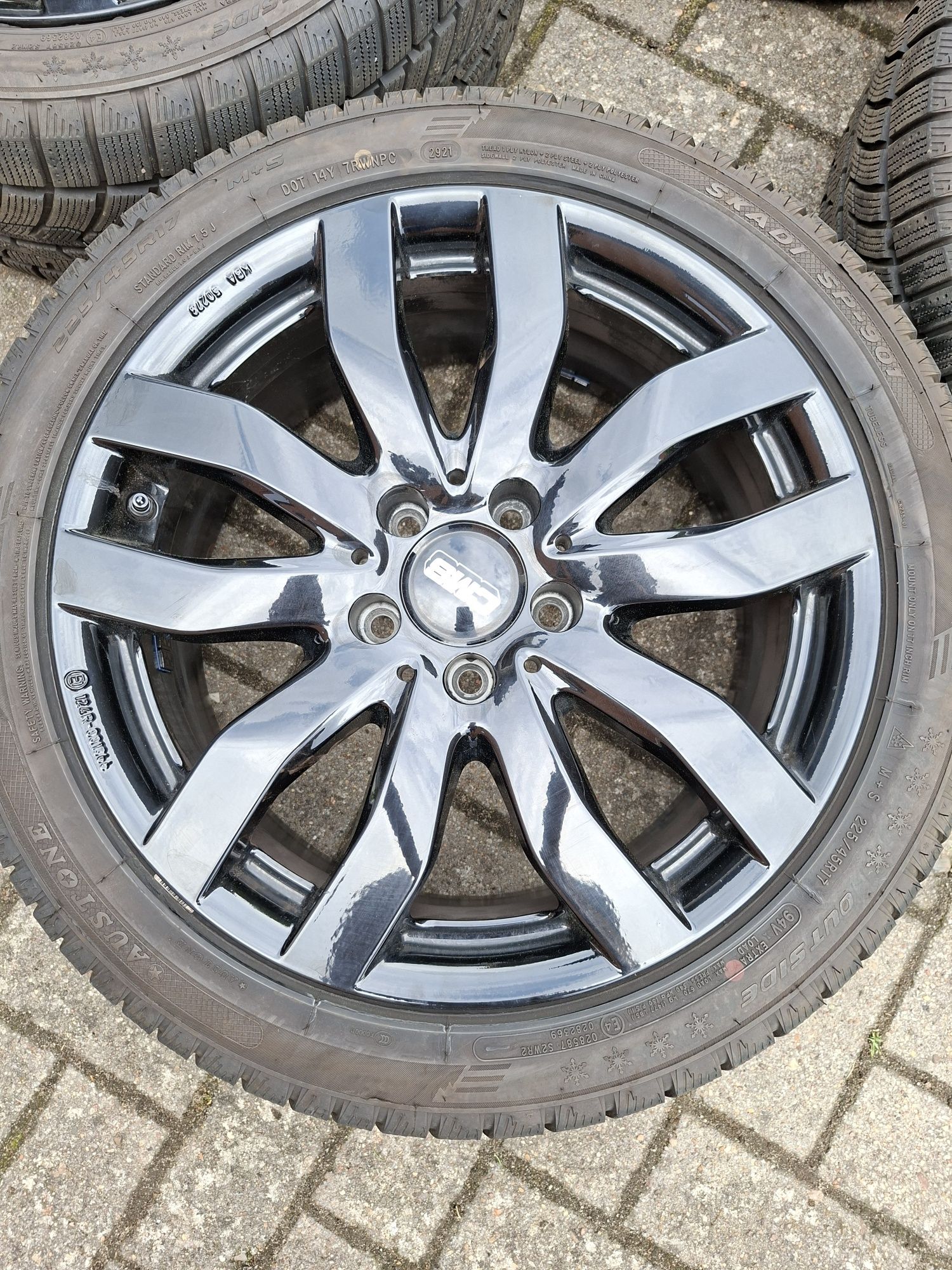 Felgi CMS 17" 5x112 Opony zimowe 225/45/17 Audi/Vw/Seat/Skoda/Mercedes