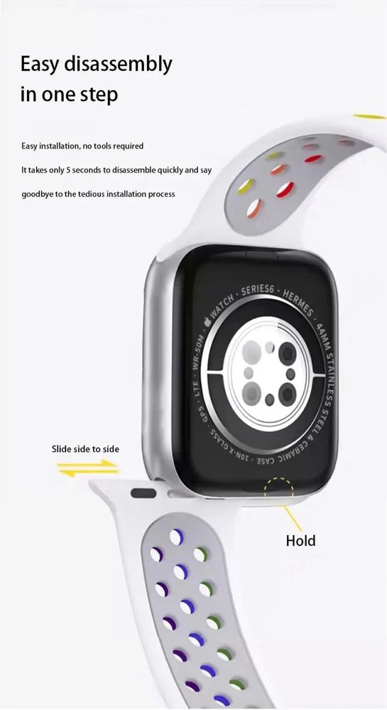 Sylikonowy Pasek Apple Watch 3/4/5/6/7/8/9SE/ULTRA (42-49 mm)